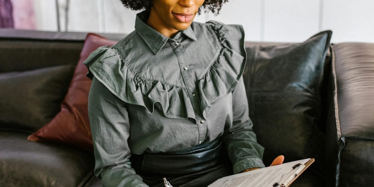 A confident professional preparing for a job interview, embodying the goal of a polished resume.